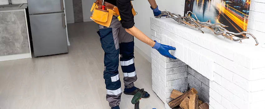 Outdoor Fireplace Restoration in Riverdale, Ontario