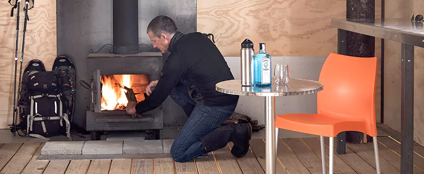 Open Hearth Wood Fireplace Installation in Riverdale, ON