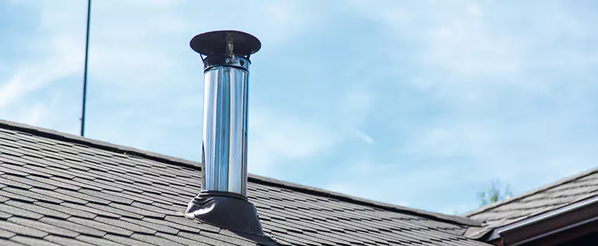Outdoor Metal Chimney Installation in Riverdale, Ontario