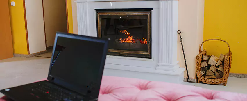 Valor Outdoor Gas Fireplace in Riverdale, Ontario